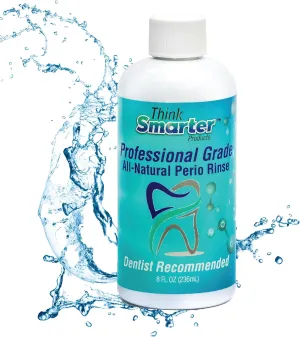 Perio Rinse with Hypochlorous Acid, Alcohol-Free Mouth Cleanser, Supports Healing, & Fights Germs, for Oral Care Patients, 8fl oz (236mL) Clear Rinse
