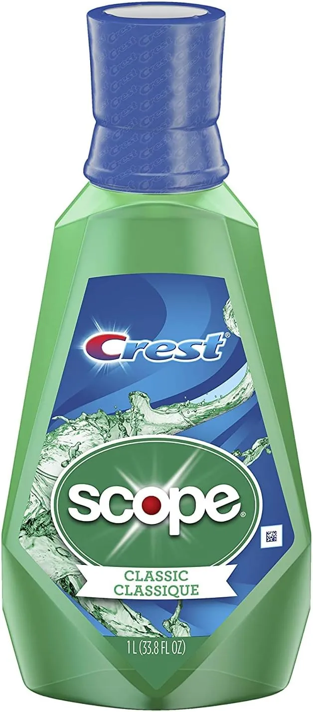 Procter & Gamble (Pack of 2) - Crest Scope Mouthwash - Classic - 33.8 oz (1L)