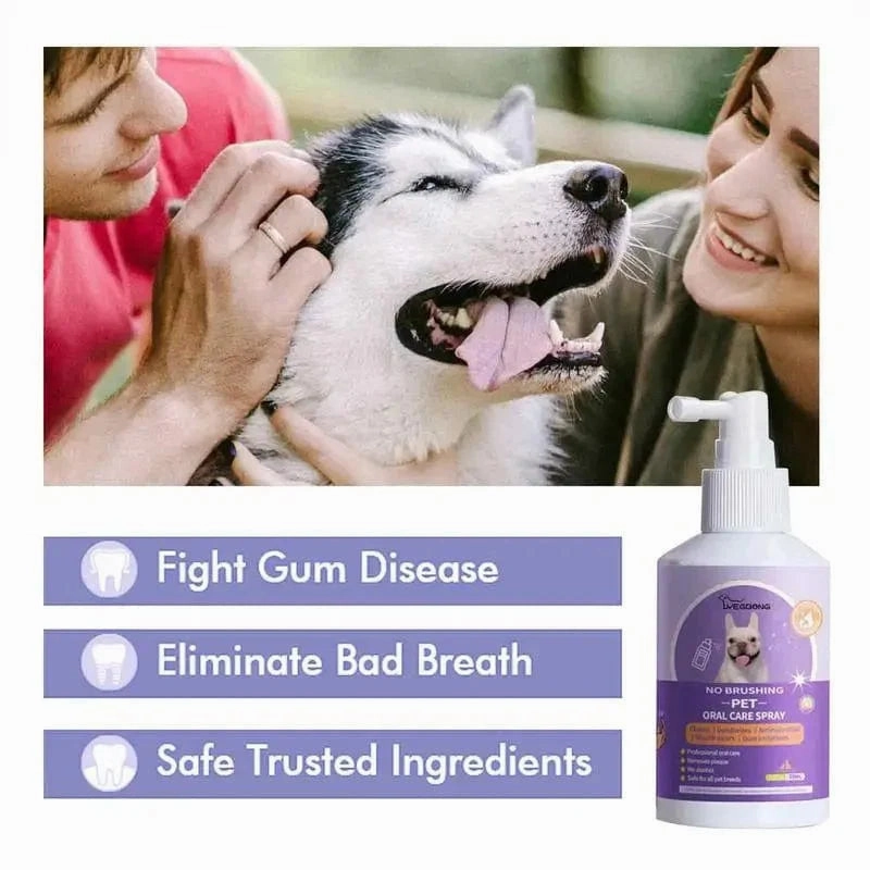 Rynx | 50ml Pet Oral Cleanse Spray Dogs Cats Clean Teeth Deodorant Prevent Tartar Remove Kittens Bad Breath Mouth Fresh Pet Supplies