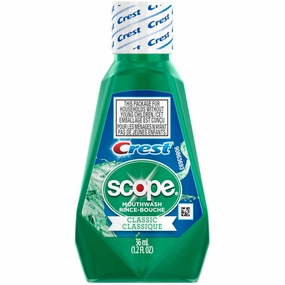 Scope Mouthwash, Classic Mint, Travel Size, 1.2 Ounces each (Value Pack Of 48)