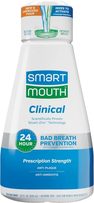 SmartMouth Clinical DDS Activated Oral Rinse 32oz