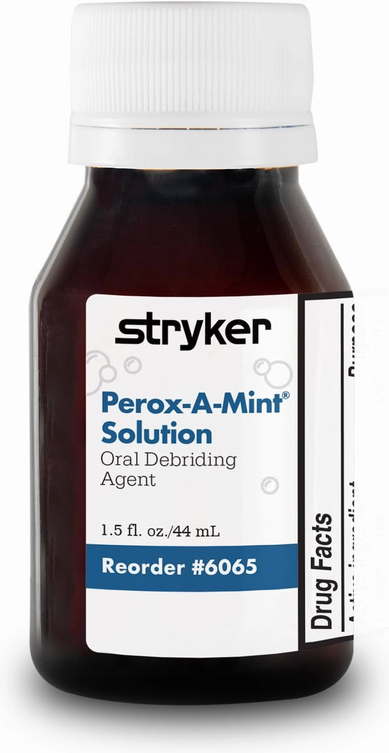 Stryker – Sage Perox-A-Mint Oral Rinse – 100 Bottles, 1.5 fl. oz. Each – Mint Mouthwash