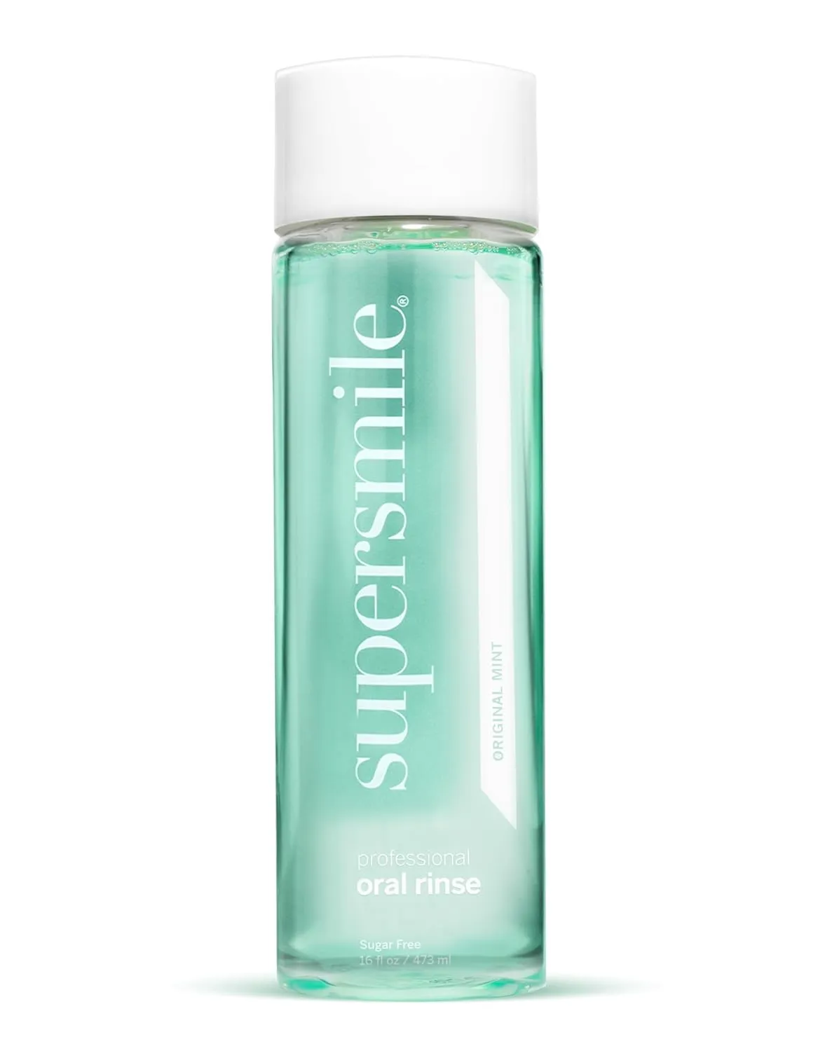 Supersmile Oral Rinse Mouthwash - Clinically Formulated Mint Flavored Sugar Free Dental Mouthwash - Fresh Breath - Anti-Germicidal - Alcohol-Free (16 Fl Oz)