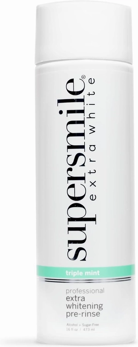 Supersmile Extra Whitening Pre-Rinse - Clinically Formulated Pre-Brush Dental Mouthwash, 16 Fl. Oz (1-Bottle)