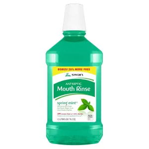 Swan Mouthwash, Spring Mint, 50.72 Fluid Ounce (Pack of 6)