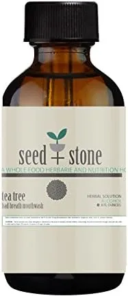 Tea Tree Bad Breath Mouthwash (Cleanse Teeth, Freshen Odor, Strengthen Gums)