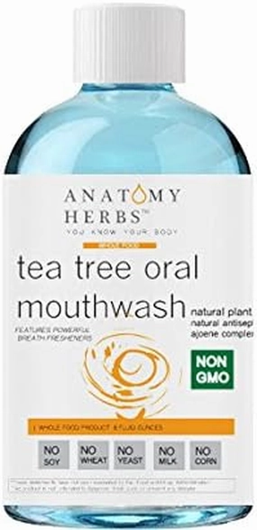 Tea Tree Fresh Breath Oral Mouthwash (Cleanse Gums, Cavities, Control Bad Breath)