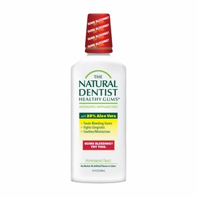 The Natural Dentist Healthy Gums Antigingivitis/Antiplaque Rinse, Peppermint Twi