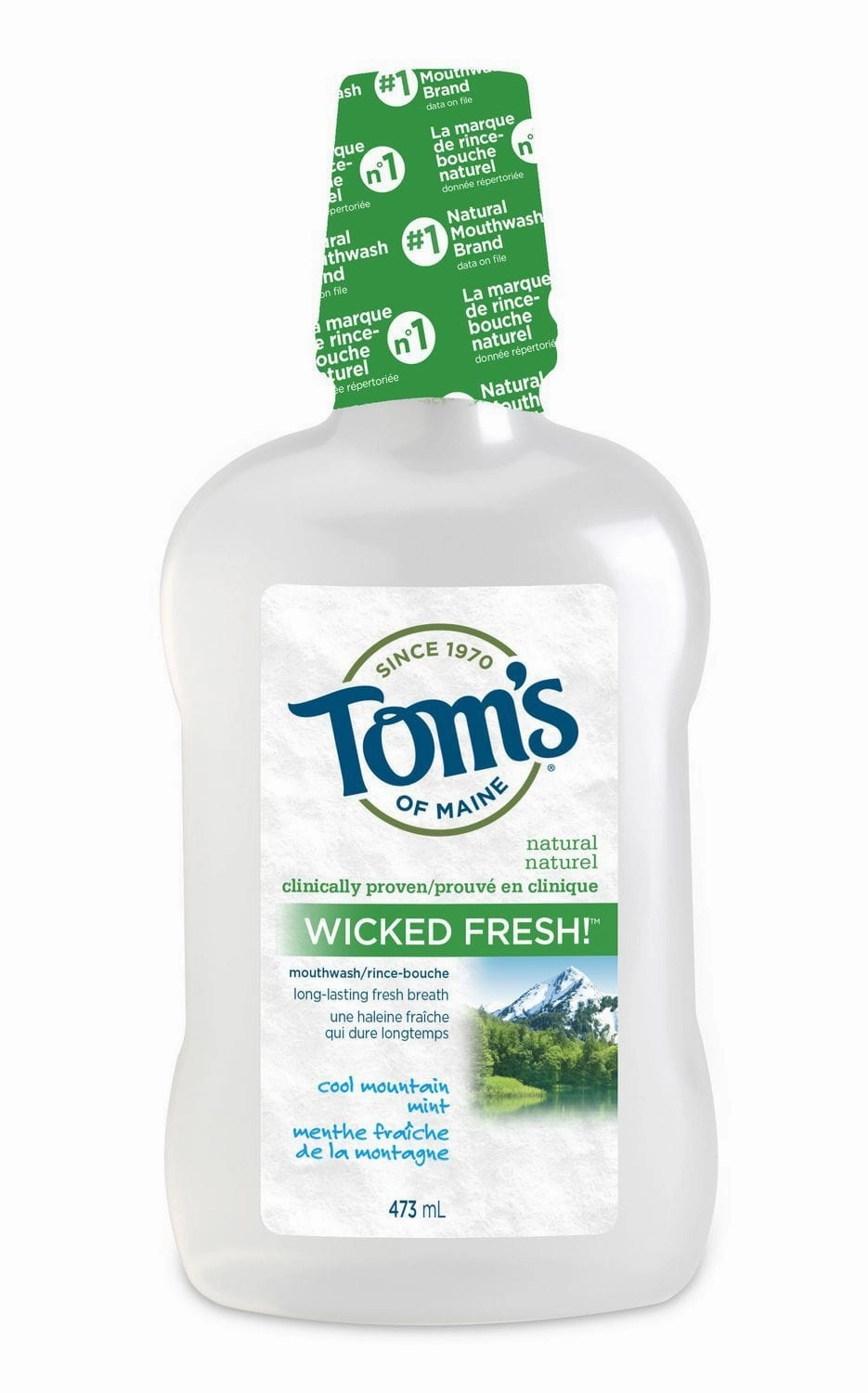 Tom's of Maine Cleansing Natural Mouthwash - Wicked Fresh (473 mL)