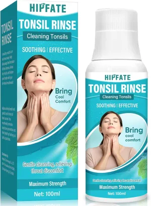 Tonsil Stone Remover Mouthwash, Deep Cleansing Oral Rinse for Tonsil Stones & Bad Breath, Soothe Tonsils and Dry Mouth Relieve, Fresh Mint Flavor, Alcohol-Free