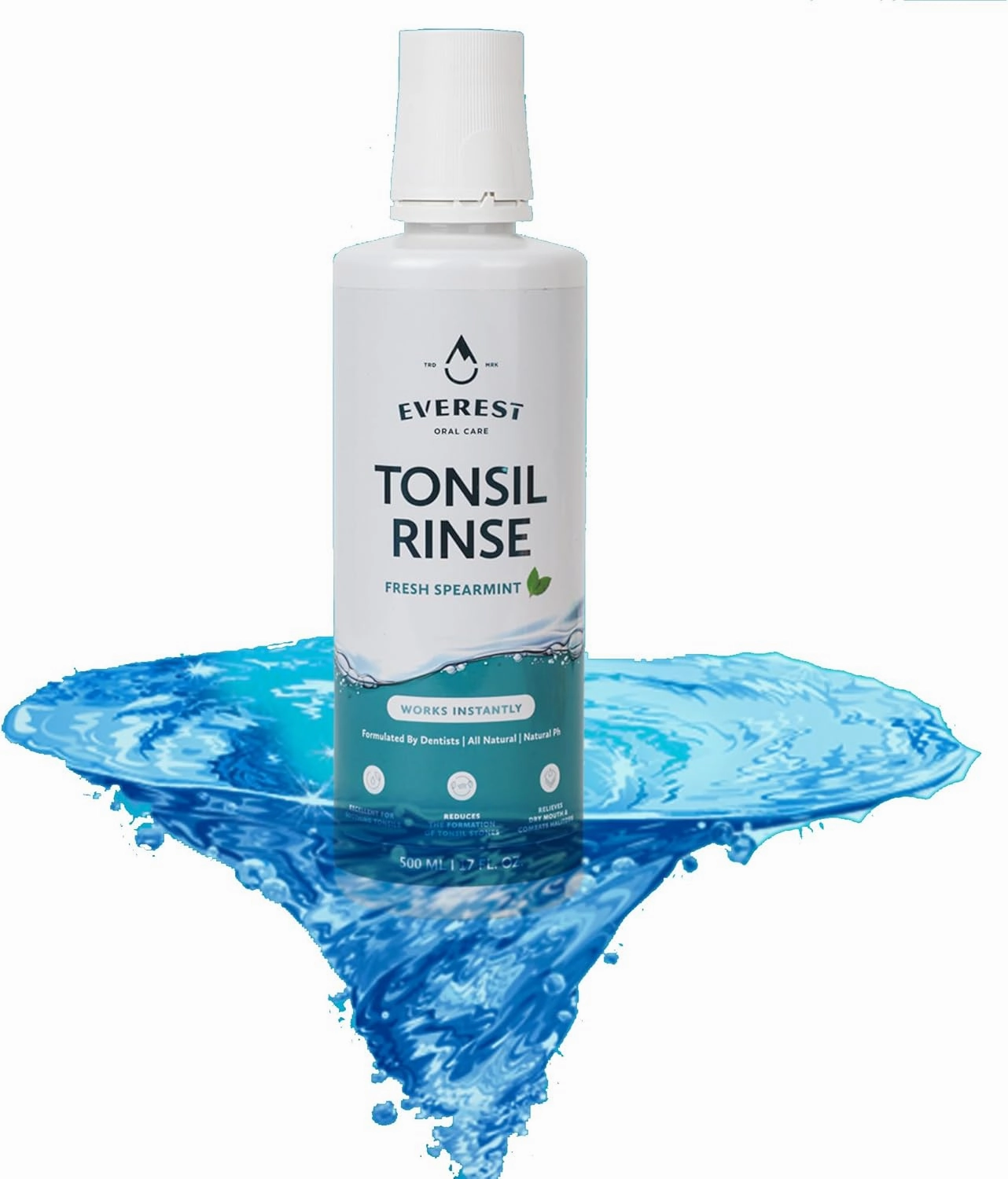 Tonsil Rinse - Tonsil Mouthwash – Natural Mouth Wash for Soothing Tonsils, Fight Bad Breath, & Relieve Dry Mouth – Paraben & Alcohol Free Mouthwash