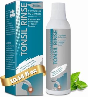 Tonsil Stone Mouthwash, Tonsil Stone Remover Helps Soothe Tonsils, Remove Bad Breath & Relieve Dry Mouth