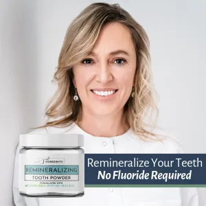 Tooth Remineralization Bundle | Hydroxyapatite Tooth Powder & Mouthwash | Cool Mint Flavor