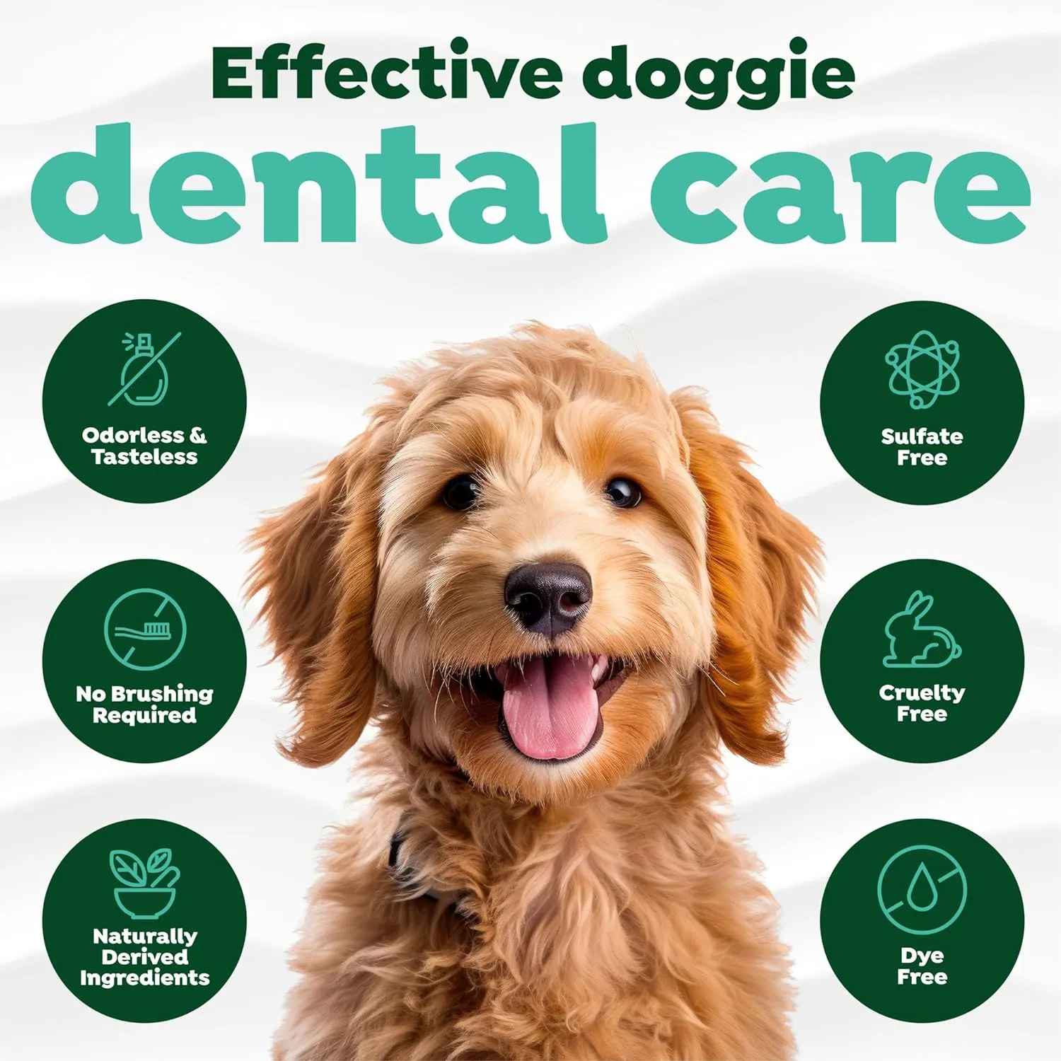 TropiClean Fresh Breath Advanced Whitening Water Additive for Dogs | Breath Freshener and Teeth Cleaning Solution | 3D MICROGUARD | 33.8oz