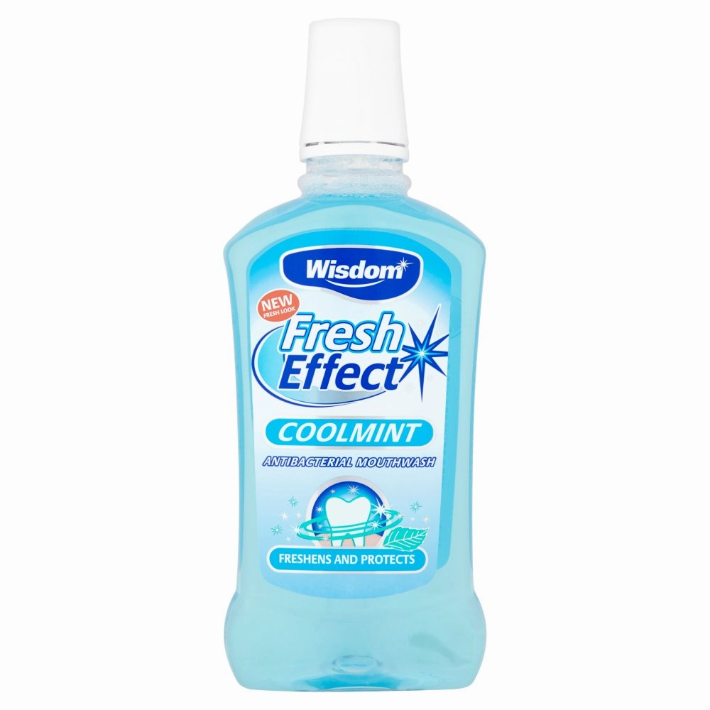 Wisdom Fresh Effect Coolmint Antibacterial Mouthwash 500ml