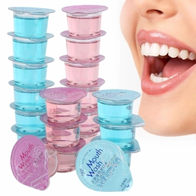 ZJchao Portable Jelly Mouthwash, Rose Mint Oral Cleaning Care Mouth Wash Freshen Breath Mouthwash, Remove Tooth, Remove Bad Breath (13ml*20pcs)