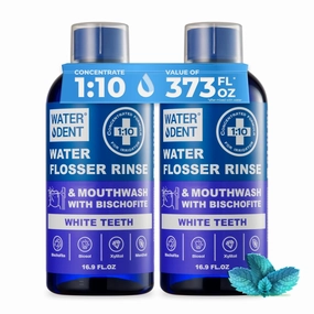 сoncentrated Irrigant | Mouthwash for Water flosser Teeth WHITENING | Add to Water Flossers| Fruit Flavor | When dilluted 33.8 fl.oz = 373 fl.oz | Peroxide Free. Made in USA
